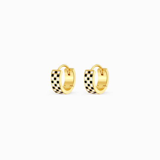 Checkmate Gold Earrings