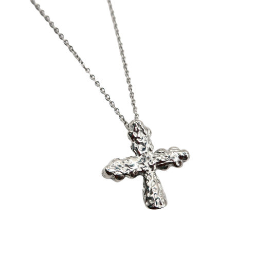 Geometric Cross Necklace